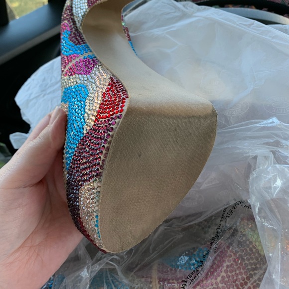 Rhinestone Steve Madden Heels - Picture 2 of 3